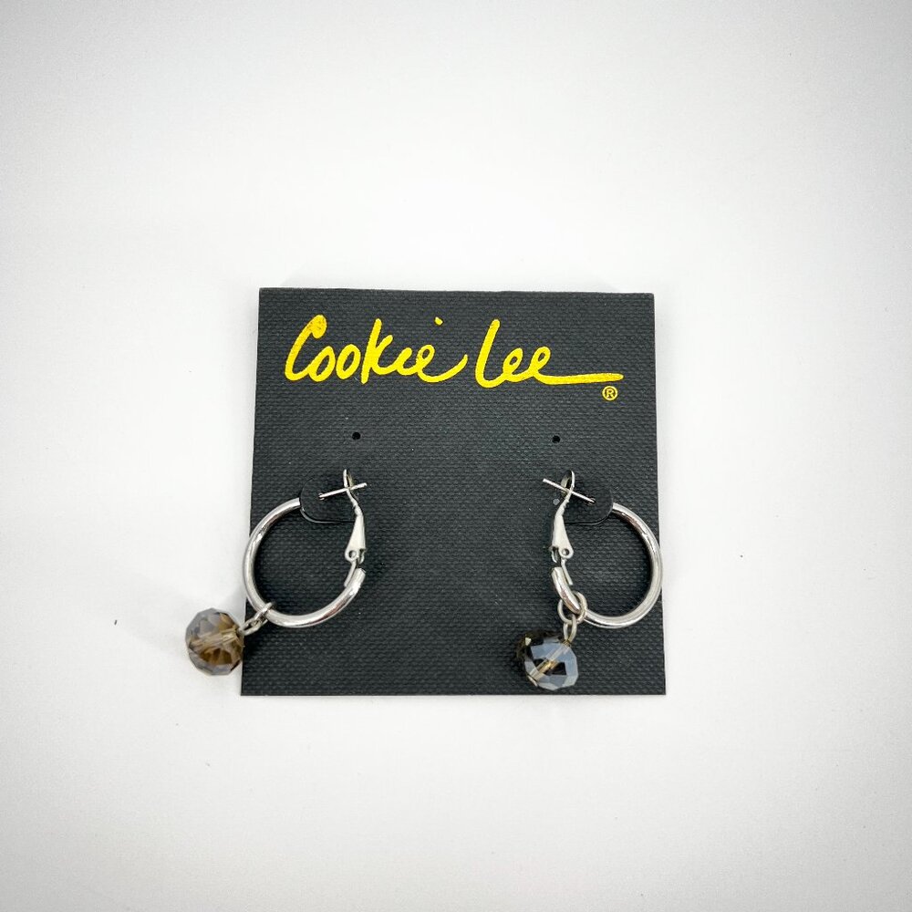 cookie lee Crystal, removable beads earring